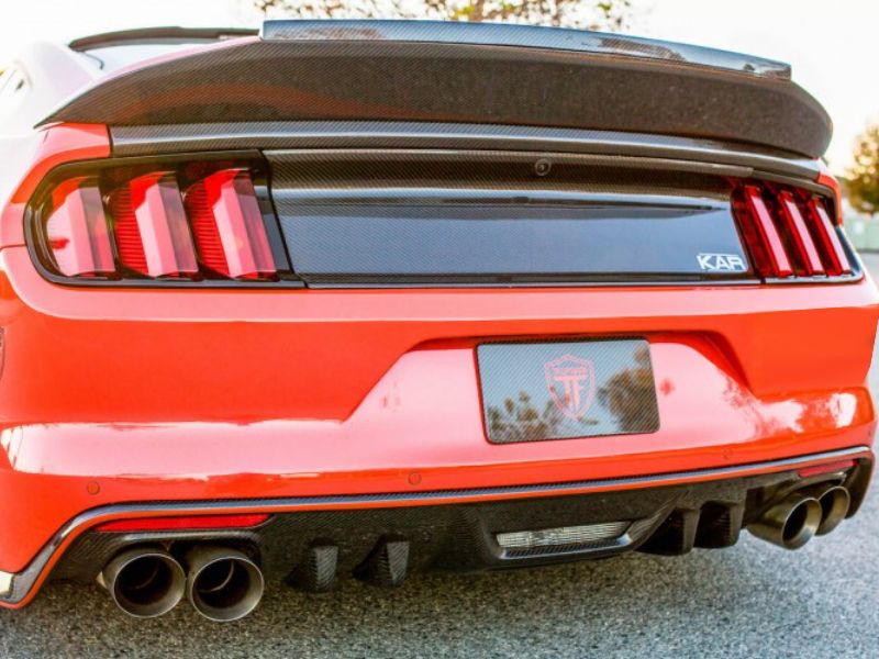 20152017 Mustang Carbon Fiber Trufiber LG269 Rear Diffuser (Quad Tip)